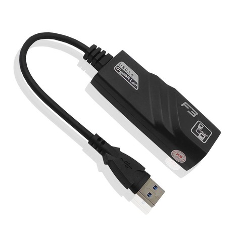 Cabo Adaptador de Rede USB 3.0 Para RJ45 10/100/1000Mbps JC-AD-RJ45
