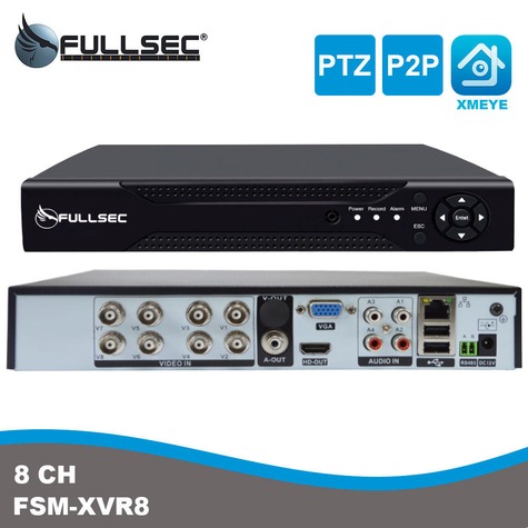DVR XVR 4 em 1 de 8 Canais 1080N FS-XVR5008N
