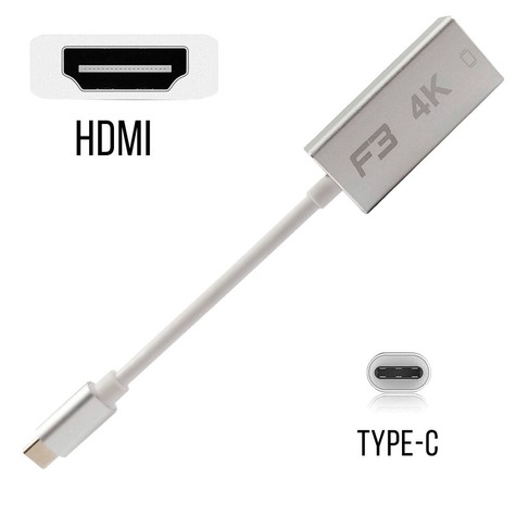 Cabo Adaptador USB-C 3.1 Type-C Para HDMI 4K JC-TYC-HM
