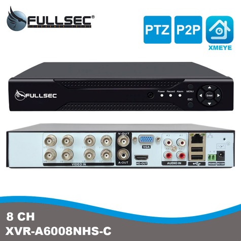 DVR hibrido XVR 6 em 1 8 canais 1080N FSM-A6008NHS-C