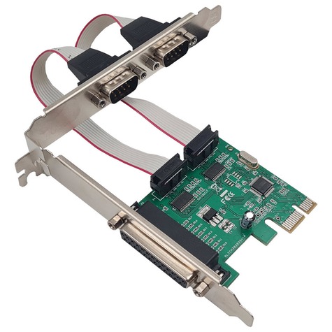 Placa Pci Express X1. 2 Seriais ,1Paralela, Low Profile JC-PCI-PRS