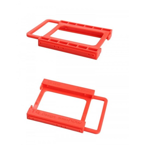 Suporte para 1 HDD e SSD plástico Vermelho SU-S01