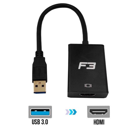 Cabo Adaptador Conversor USB 3.0 para HDMI JC-AD-UHDMI