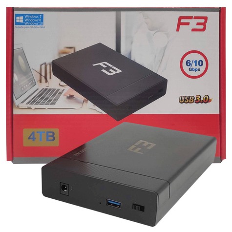 Case Externo USB 3.0 para HD SATA 3,5"/ 2,5" CS-3-2EM1