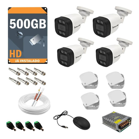 Kit 4 Câmeras Bullet HD 720p AH15 KIT4-B-13-S/DVR