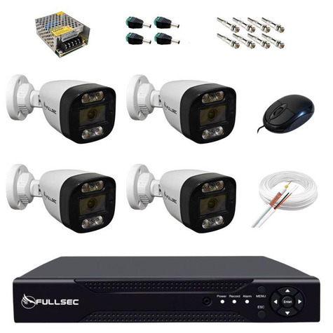 Kit 4 Câmeras Bullet HD 720p AH15 + DVR 4CH KIT4-BSHD