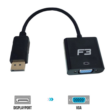 Cabo Adaptador Conversor Displayport Para VGA JC-CB-DVGA