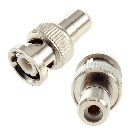 Conector BNC Macho para RCA Femea BNC-RCA