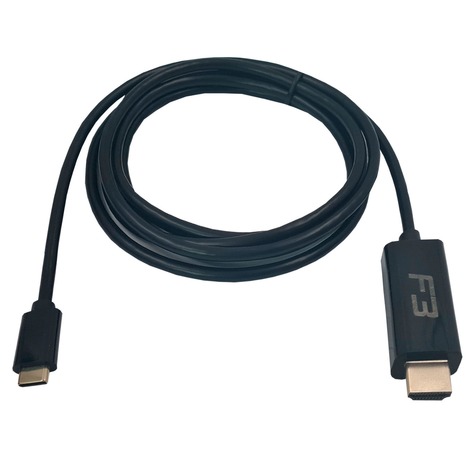 Cabo TYPE-C Para HDMI 4K 1.8M JC-TYC-HM1.8P Preto