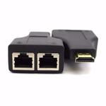 Extensor HDMI 1080P 3D 30 Metros RJ45 CAT5 e CAT6 JC-EX-RJ45