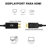 Cabo Adaptador conversor Displayport Para HDMI 4K 1.8 metros JC-CB-DMI18