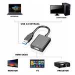 Cabo Adaptador Conversor USB 3.0 para HDMI JC-AD-UHDMI