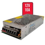 Fonte Chaveada 12V 10A 120W Colmeia para Câmera CFTV F3 DV-10