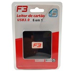 Leitor de cartão USB 3.0 Preto JC-LT3.0