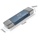 Adaptador TYPE-C/USB 3.0 para Leitor de cartão SD/ Micro SD JC-LT-TYC-U