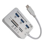 HUB Type-c para USB 3.0 e leitor de cartão de memória JC-TYC-COMBO