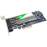 Placa Pci-Express 4.0 4X Para HD NVME M.2 NGFF SSD PLA-NM