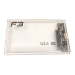 Case Externa Para HD SATA 2,5" Usb 3.0 até 4TB Transparente CS-U3T