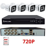 Kit 4 Câmeras Bullet AHD 720p DVR 4CH FSM-4CH-720P